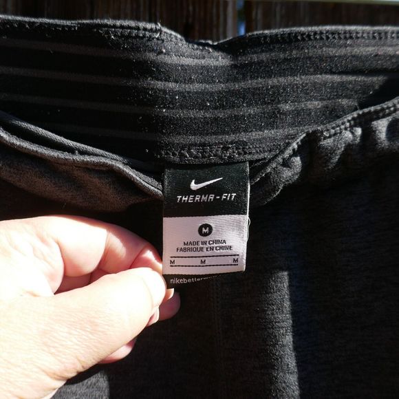 Nike Pants Womens Therma Fit All Time Training Gray Pockets 620335-032 Medium - Picture 4 of 10